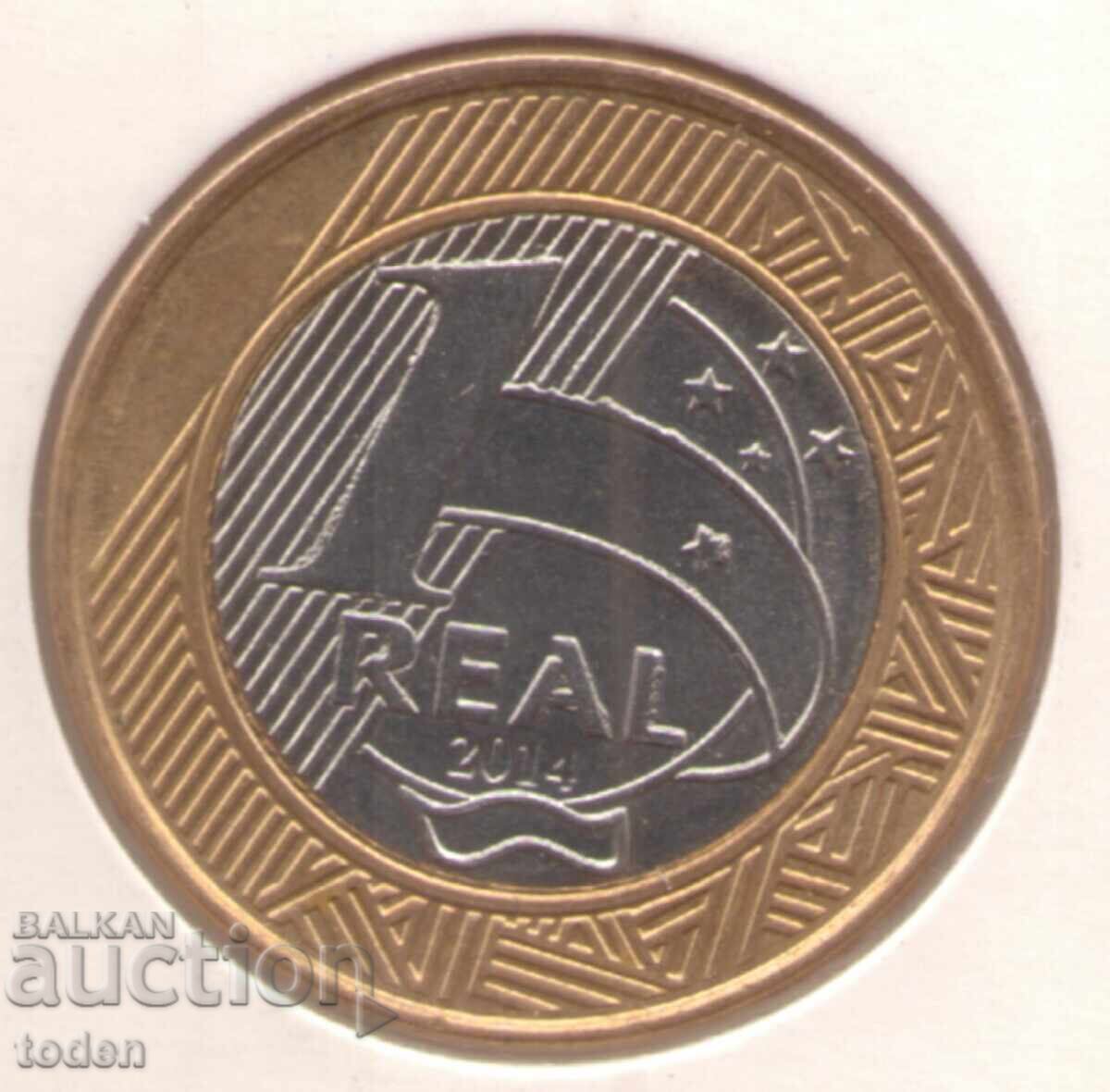 Brazil - 1 Real - 2014 - KM# 687 - Atletism, Jocurile Olimpice Rio cu preț € 2.00 | 3.91 BGN Brazil - 1 Real - 2014 - KM# 687 - Atletism, Jocurile Olimpice Rio cu preț € 2.00 | 3.91 BGN