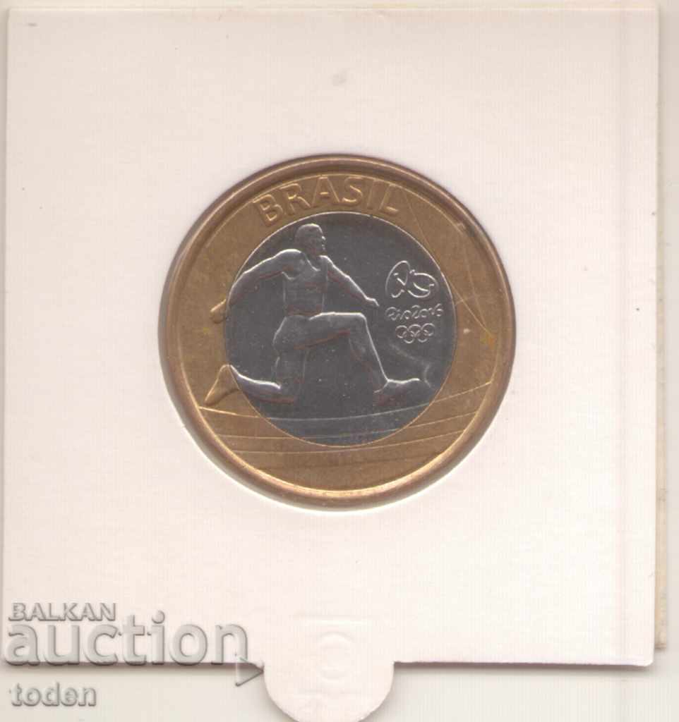 Auction  Brasil-1 Real-2014-KM# 687-Athletics, Olympic Games Rio