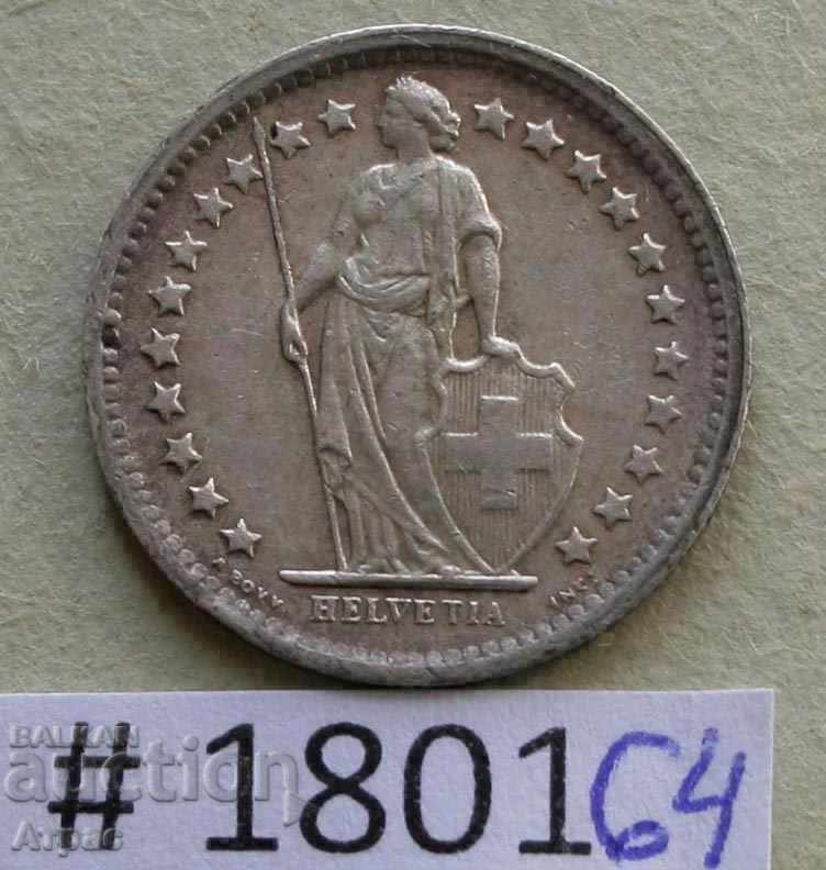 1/2 φράγκο Ελβετίας 1965 με τιμή € 2.81 | 5.50 BGN