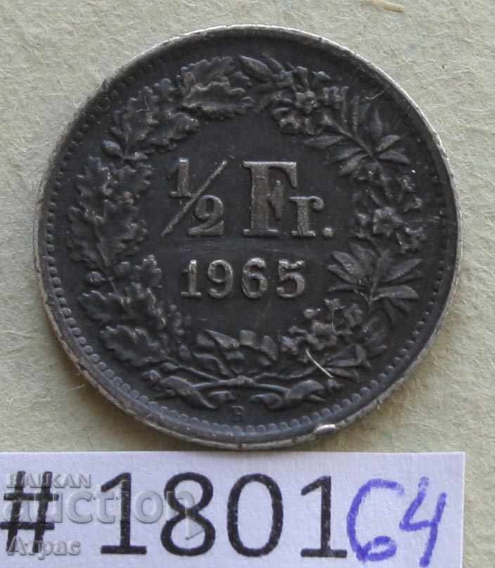 1/2 franc 1965 Elveția