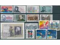 Германия USED 1991г. - 14 единични марки и серии + блок