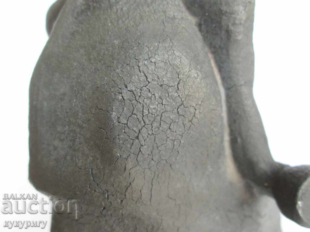 Delivery of Old Russian figure statuette hero from World War II