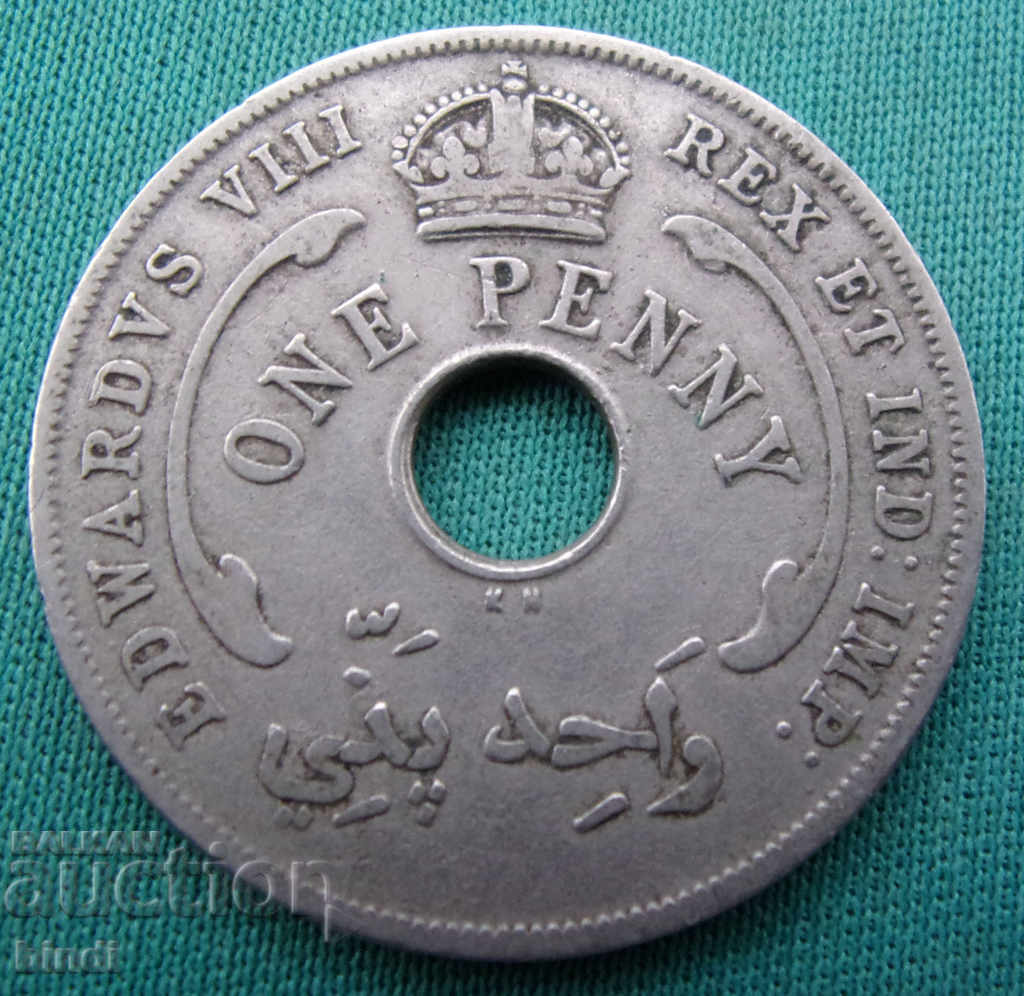 British West Africa 1 Penny 1936 Rare