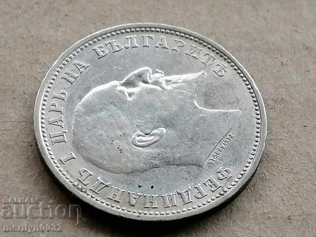 Монета 1 лев 1910 год Царство България сребро - 6 Монета 1 лев 1910 год Царство България сребро - 6