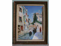 view from Venice - oil paints