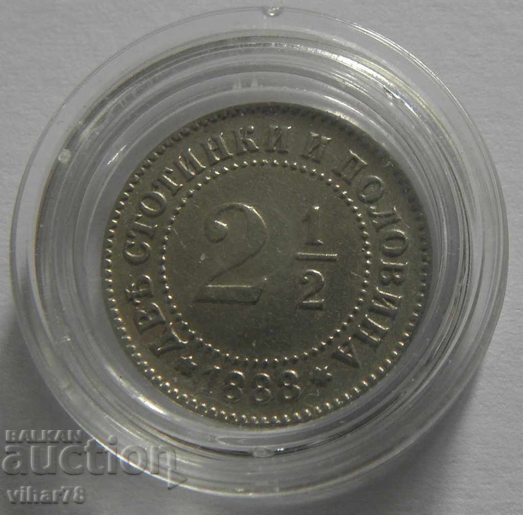 Auction  Excellent coin 2.5 Two and a half pennies 2 and 1/2 1888