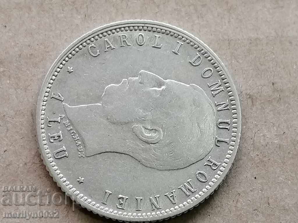 Delivery of Silver 1 leu 1906 silver coin Romania
