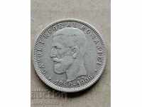 Silver 1 leu 1906 silver coin Romania