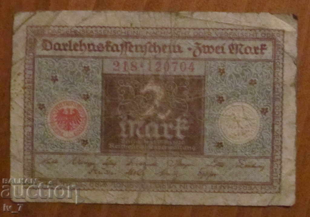 2 TIMBRE 1920, GERMANIA