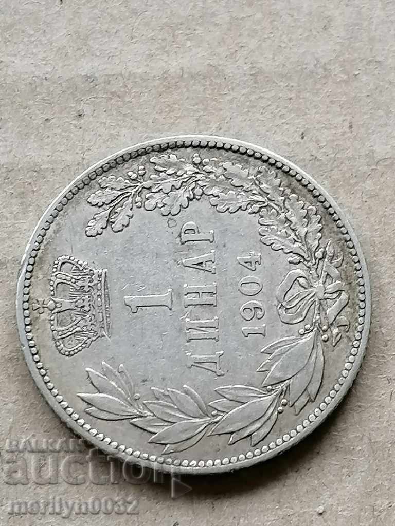 1 dinar coin 1904 Kingdom of Serbia silver - 6 1 dinar coin 1904 Kingdom of Serbia silver - 6