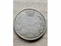 Монета 1 динар 1904 год Кралство Сърбия сребро