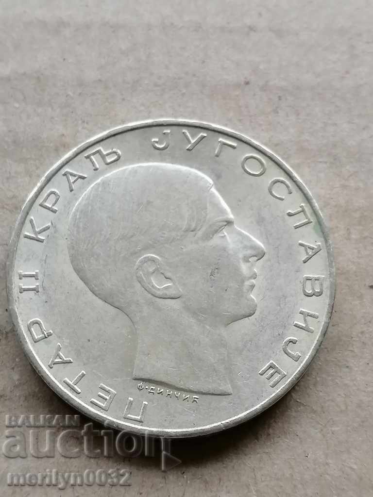 Coin 50 dinars 1938 Kingdom of Yugoslavia silver with price 49.00 BGN | € 25.05 Coin 50 dinars 1938 Kingdom of Yugoslavia silver with price 49.00 BGN | € 25.05