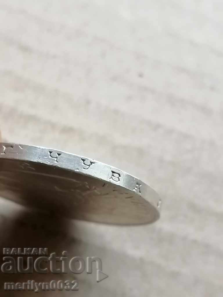 Coin 50 dinars 1938 Kingdom of Yugoslavia silver - 7 Coin 50 dinars 1938 Kingdom of Yugoslavia silver - 7