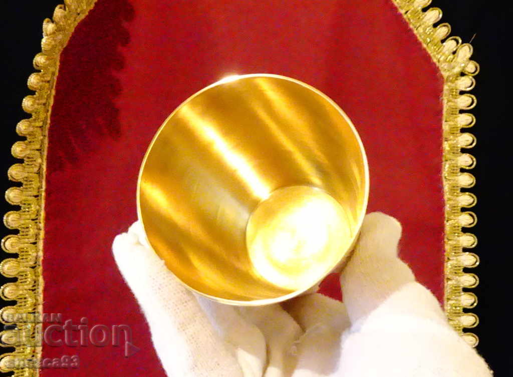 Bronze wine cup Taj Mahal, flowers, 250 ml - 5 Bronze wine cup Taj Mahal, flowers, 250 ml - 5