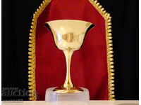 Bronze goblet, bronze wine glass