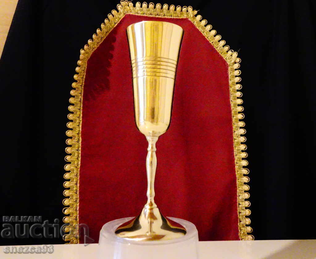 Bronze goblet 17 cm, wine glass, relief Bronze goblet 17 cm, wine glass, relief