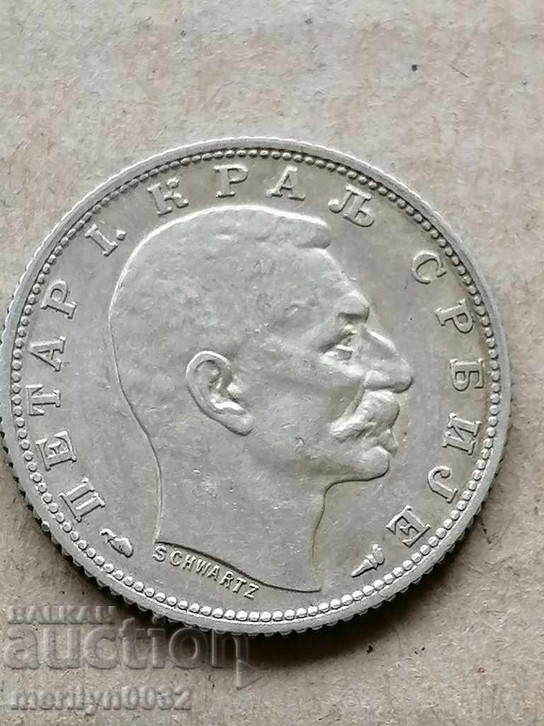Delivery of Coin 1 dinar 1915 Kingdom of Serbia silver