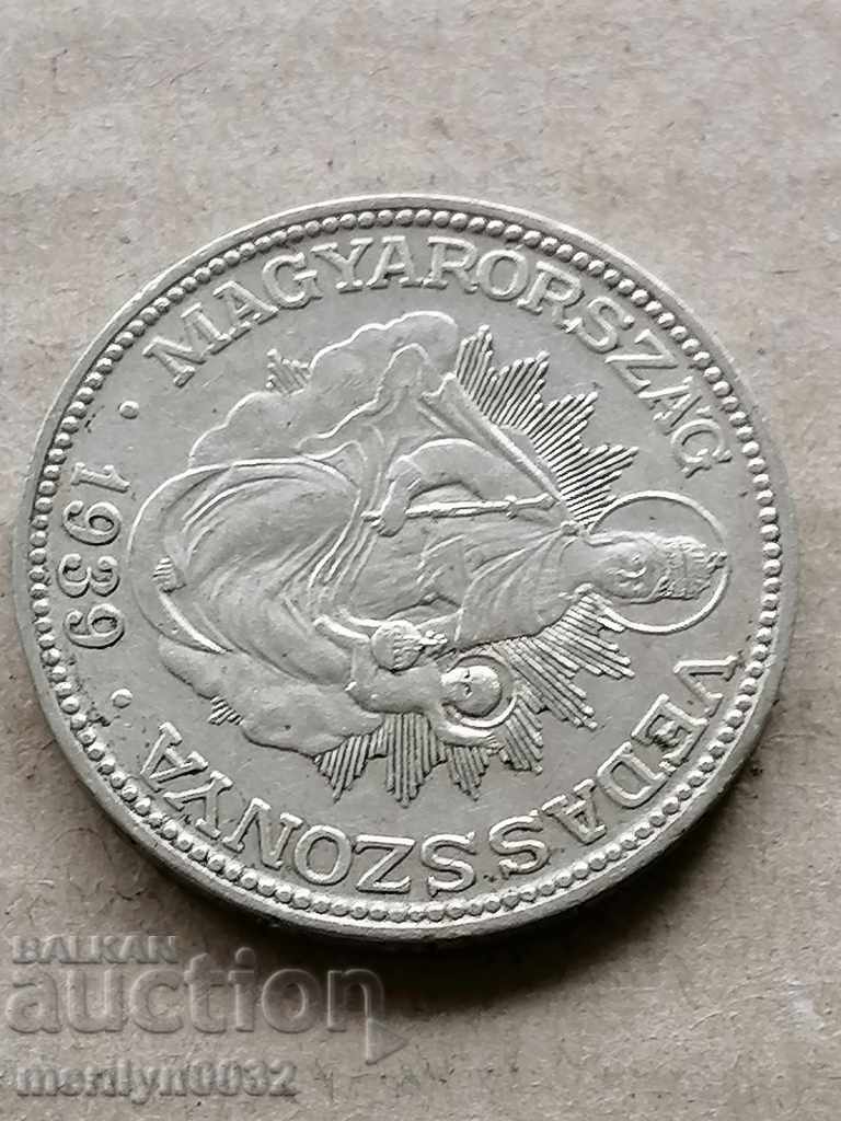 Delivery of Coin 2 pengo 1939 year Hungary silver Delivery of Coin 2 pengo 1939 year Hungary silver