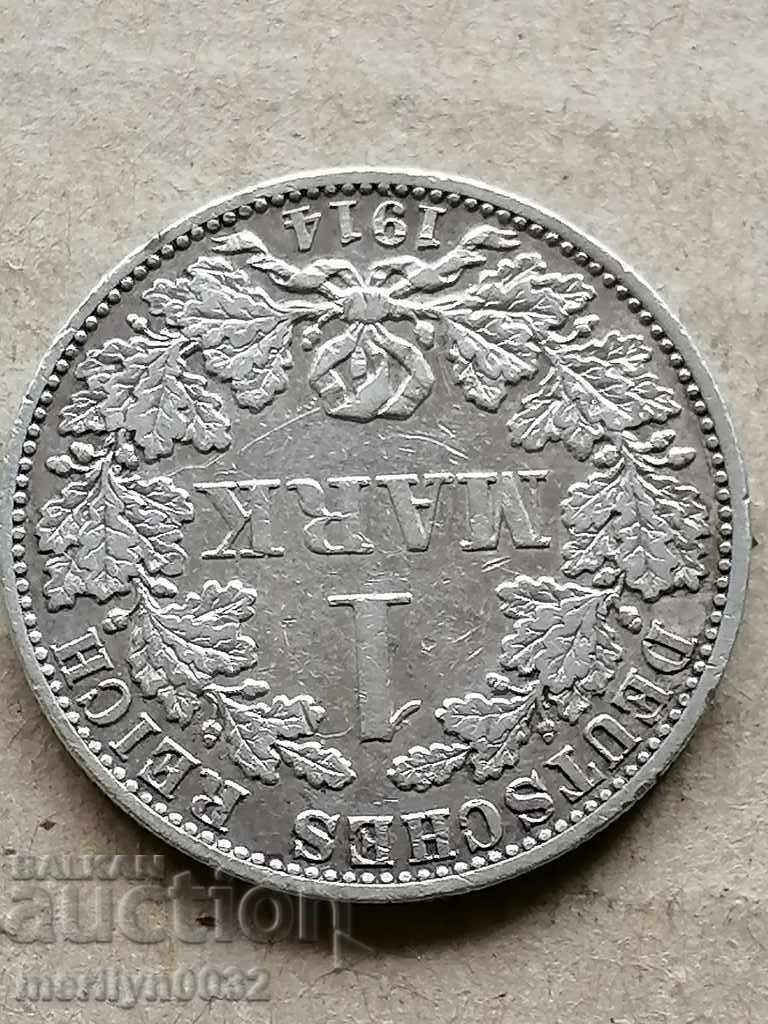 Auction  Coin 1 stamp 1914 Germany silver