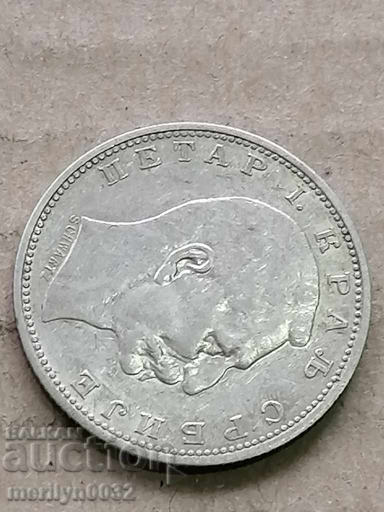 Coin 1 dinar 1912 Kingdom of Serbia silver - 7 Coin 1 dinar 1912 Kingdom of Serbia silver - 7