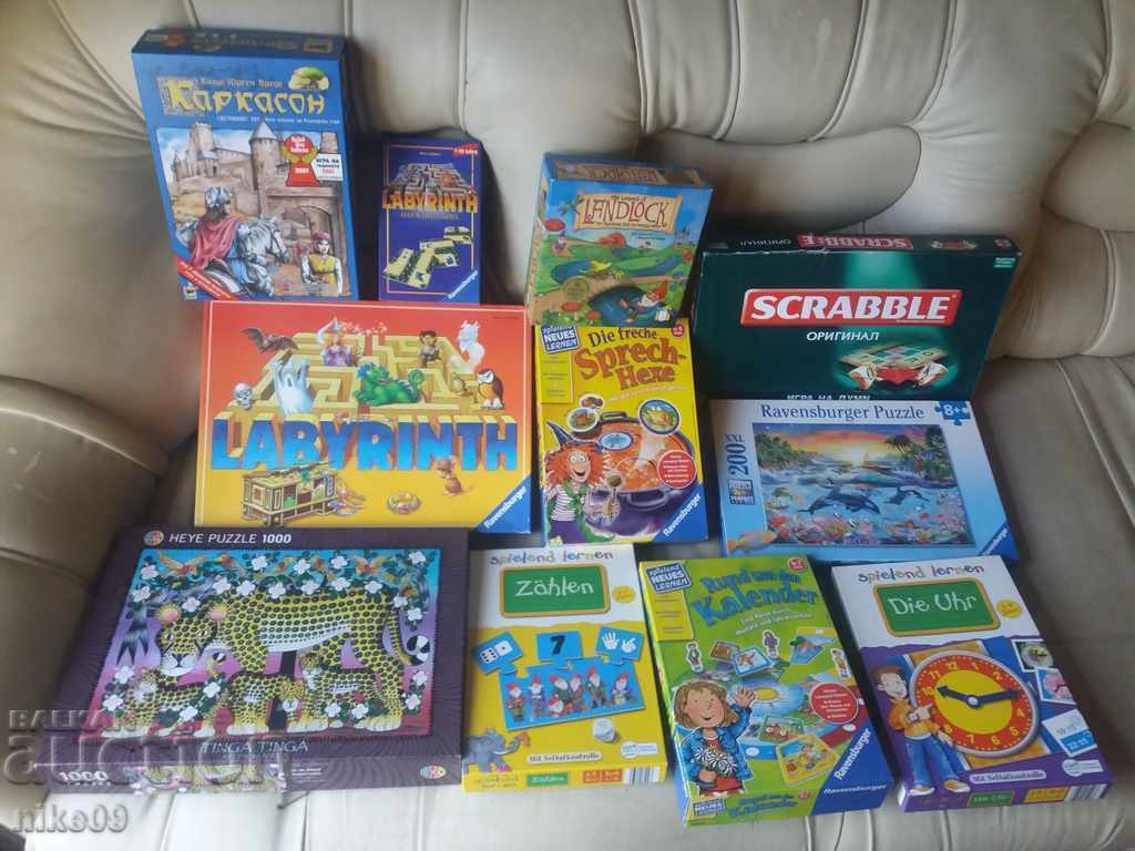 Голяма колекция редки логически образователни настолни игри!