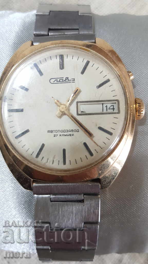 Gold-plated men's Russian watch "Glory" with price 100.00 BGN | € 51.13 Gold-plated men's Russian watch "Glory" with price 100.00 BGN | € 51.13