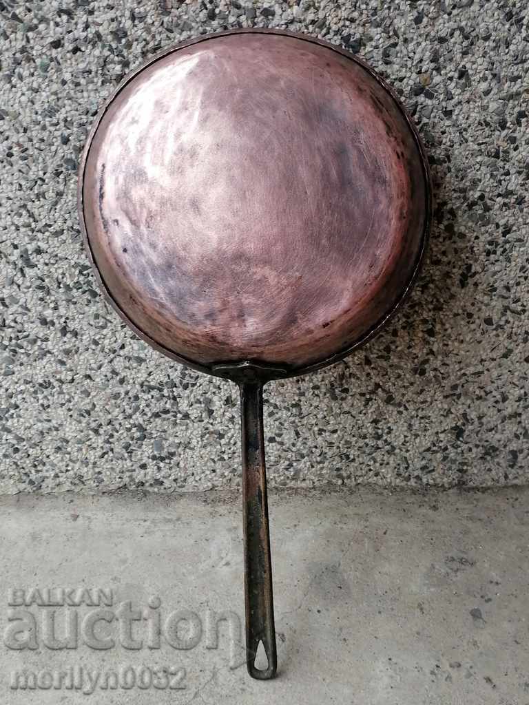 Παλιά κατσαρόλα χαλκού, χαλκού, δίσκος, δοχείο χαλκού με τιμή 98.00 BGN | € 50.11
