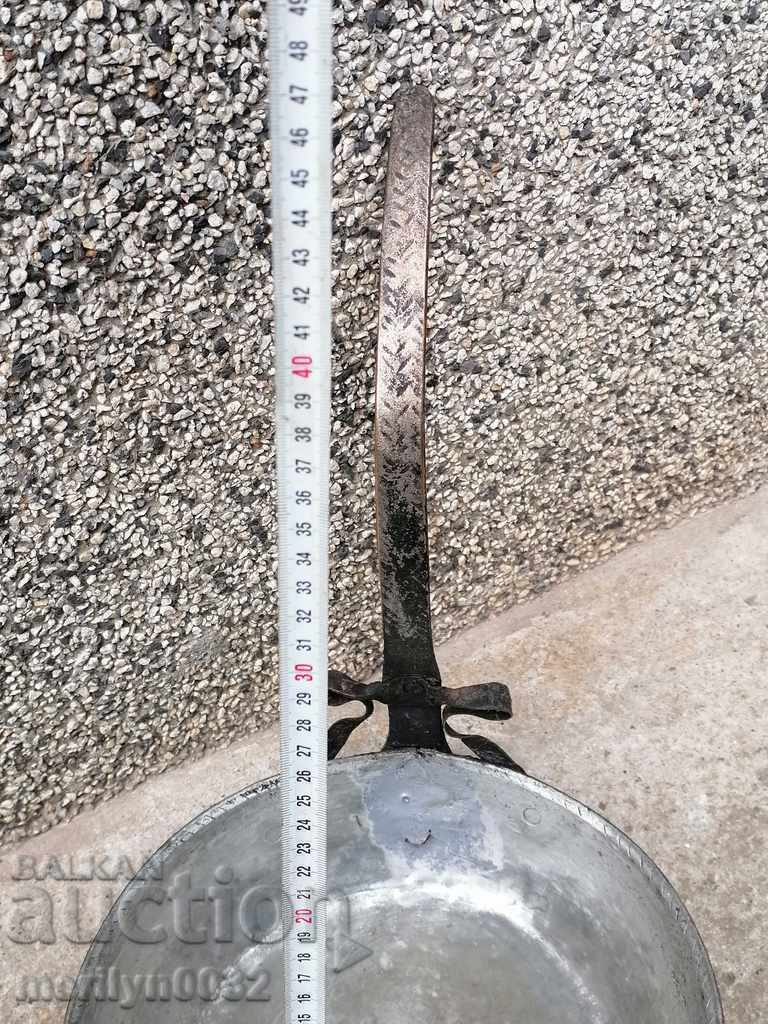 Παλιά κατσαρόλα χαλκού, χαλκού, δίσκος, δοχείο χαλκού - 6