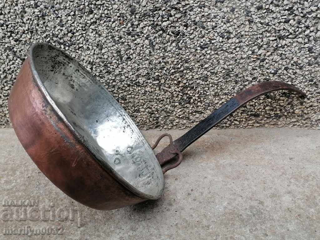 Παλιά κατσαρόλα χαλκού, χαλκού, δίσκος, δοχείο χαλκού - 5