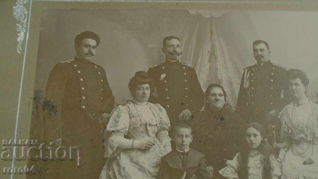 BULGARIAN OFFICERS - 1907. - 5 BULGARIAN OFFICERS - 1907. - 5