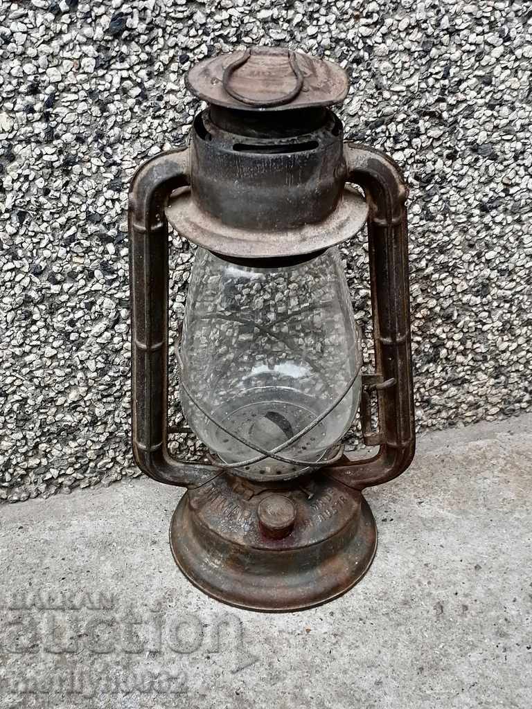 Old lantern Austria Hungary lamp Ditmar floodlight lamp