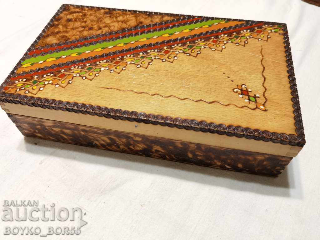 Antique Pyrography Box Unused with price 18.00 BGN | € 9.20 Antique Pyrography Box Unused with price 18.00 BGN | € 9.20