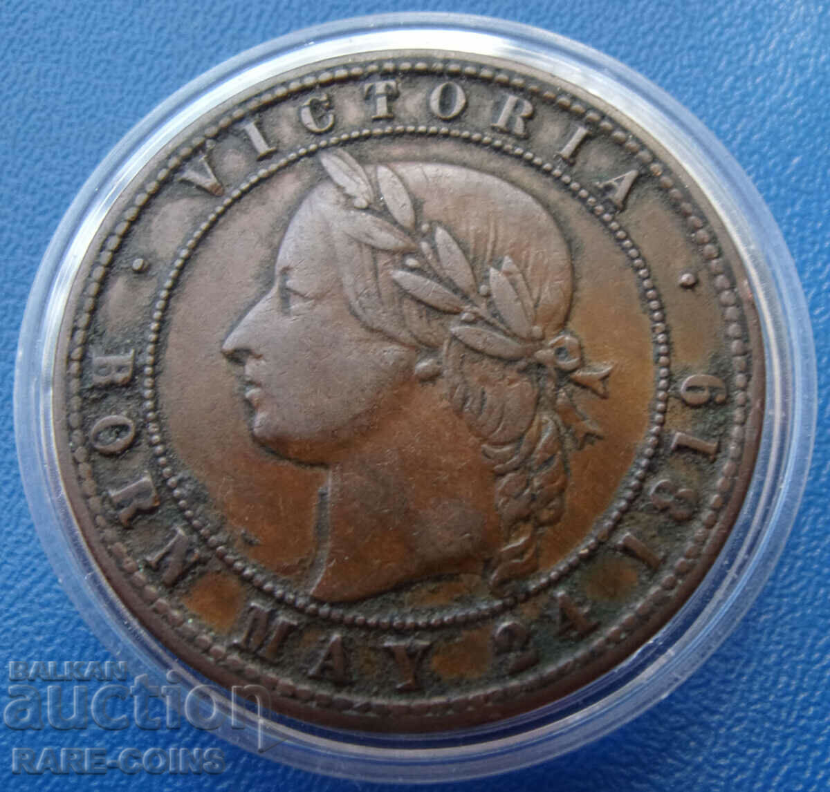 Mova Zealand 1 Penny 1871 Foarte Rar Original cu preț € 109.93 | 215.00 BGN