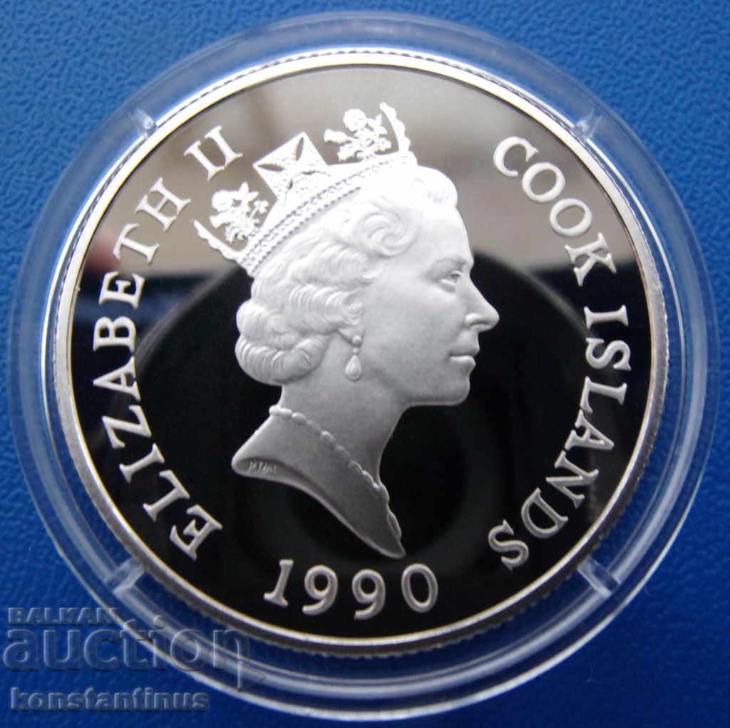 Insulele Cook 10 dolari 1990 UNC PROOF Rare cu preț € 30.68 | 60.00 BGN