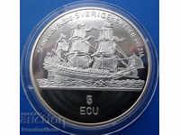 Sweden 5 ECU 1992 UNC PROOF Rare