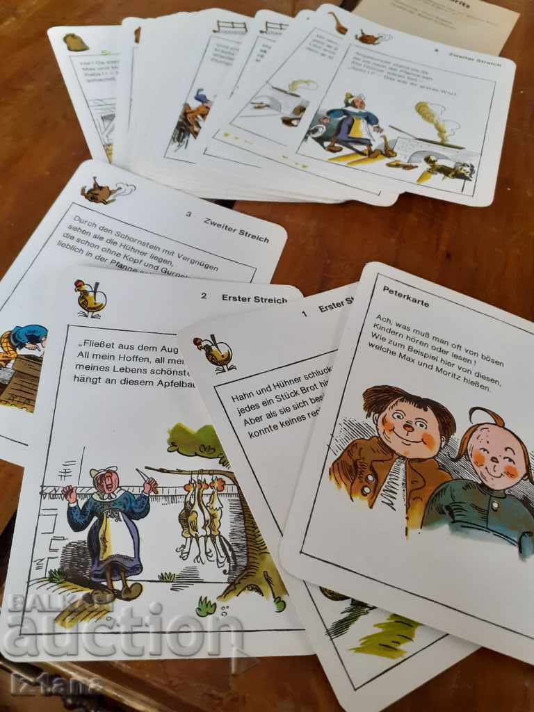 Delivery of Old playing cards, Black Peter Max und Moritz Delivery of Old playing cards, Black Peter Max und Moritz