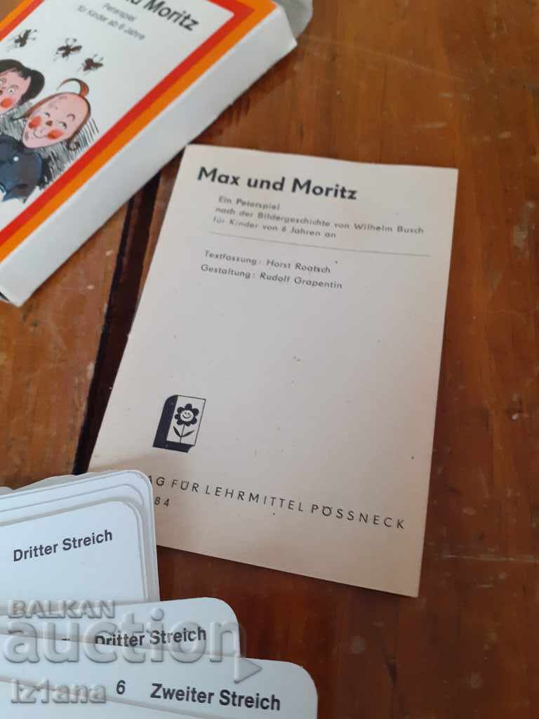 Old playing cards, Black Peter Max und Moritz - 5 Old playing cards, Black Peter Max und Moritz - 5