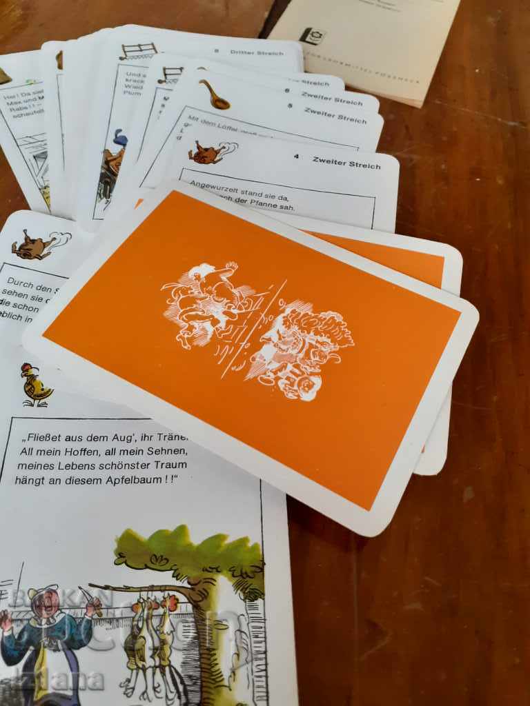 Old playing cards, Black Peter Max und Moritz - 6 Old playing cards, Black Peter Max und Moritz - 6