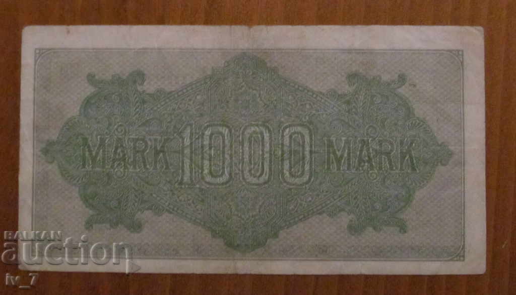 1000 MARKS 1922, GERMANY with price 3.99 BGN | € 2.04 1000 MARKS 1922, GERMANY with price 3.99 BGN | € 2.04