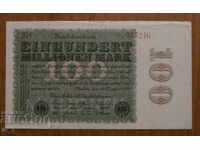 100 MILIONA MARKI 1923 godina, GERMANIYA - aUNC