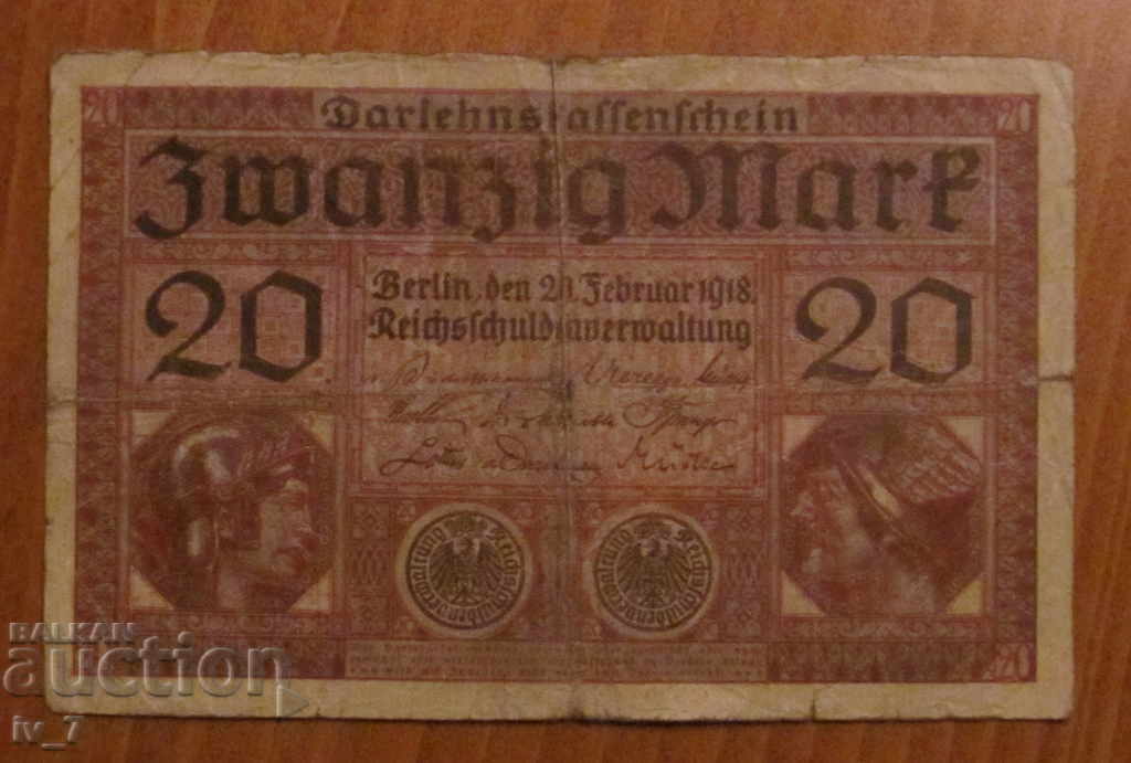 20 STAMPS 1918, GERMANY