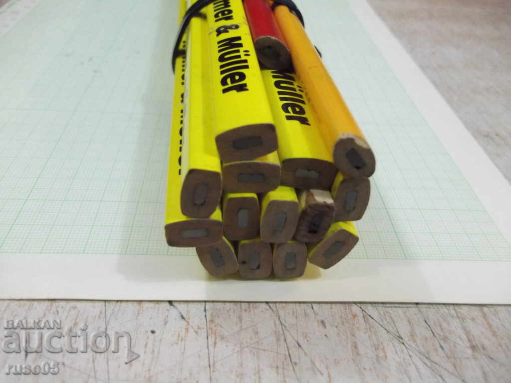 Lot of 15 pcs. pencil kamenarski - 6 Lot of 15 pcs. pencil kamenarski - 6