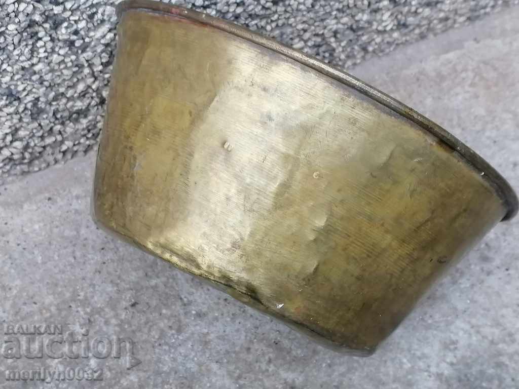 Brass tas for an old scale, scale weight palanza with price 46.00 BGN | € 23.52 Brass tas for an old scale, scale weight palanza with price 46.00 BGN | € 23.52