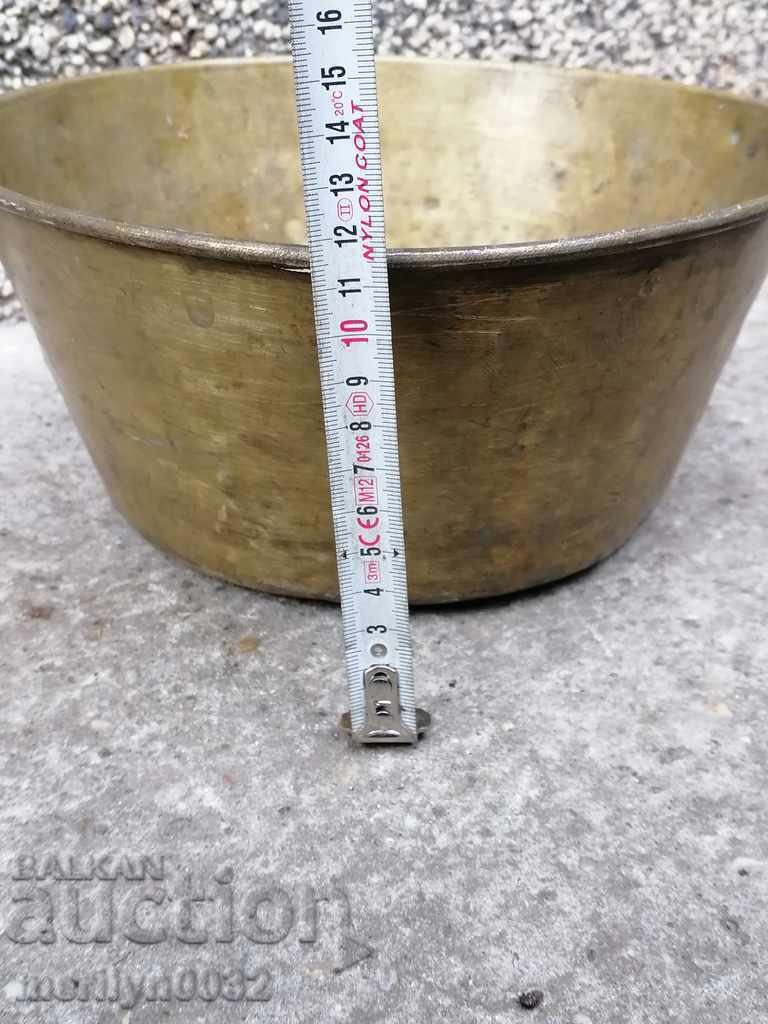 Brass tas for an old scale, scale weight palanza - 5 Brass tas for an old scale, scale weight palanza - 5