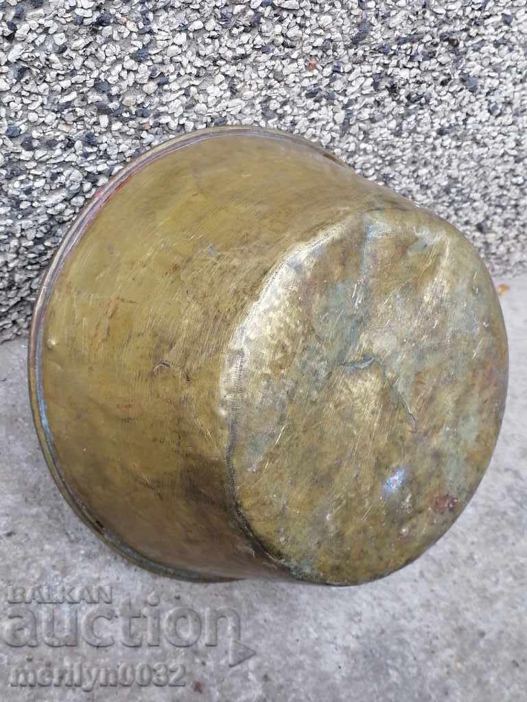 Brass tas for an old scale, scale weight palanza - 6 Brass tas for an old scale, scale weight palanza - 6