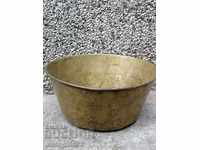 Brass bowl for old scales, weighing scale palanza