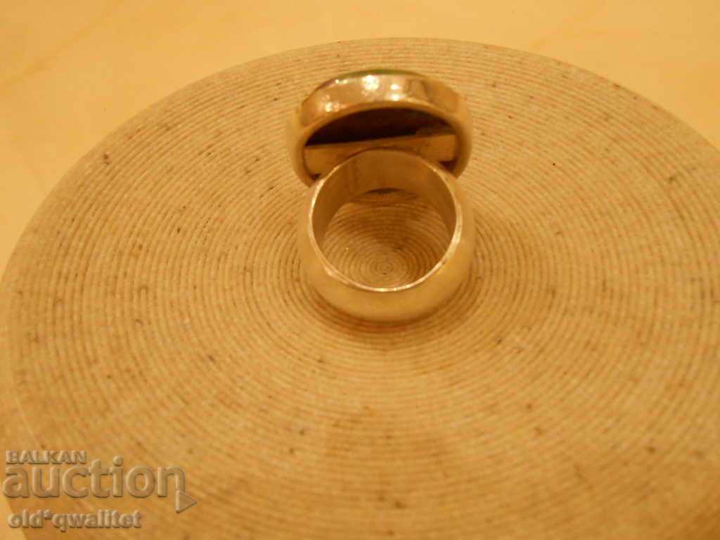 Silver RING with natural stone ZOISITE, 30 gr. Silver 925 - 5 Silver RING with natural stone ZOISITE, 30 gr. Silver 925 - 5