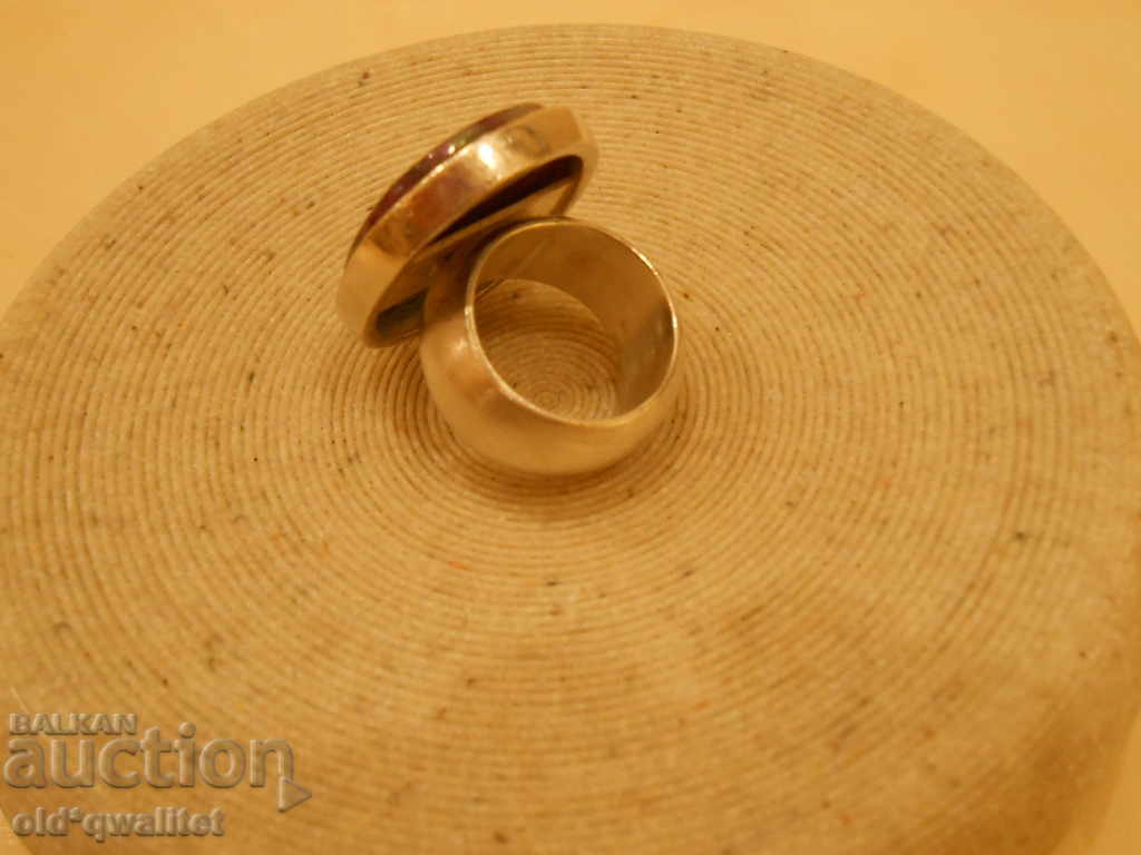 Silver RING with natural stone ZOISITE, 30 gr. Silver 925 - 7 Silver RING with natural stone ZOISITE, 30 gr. Silver 925 - 7