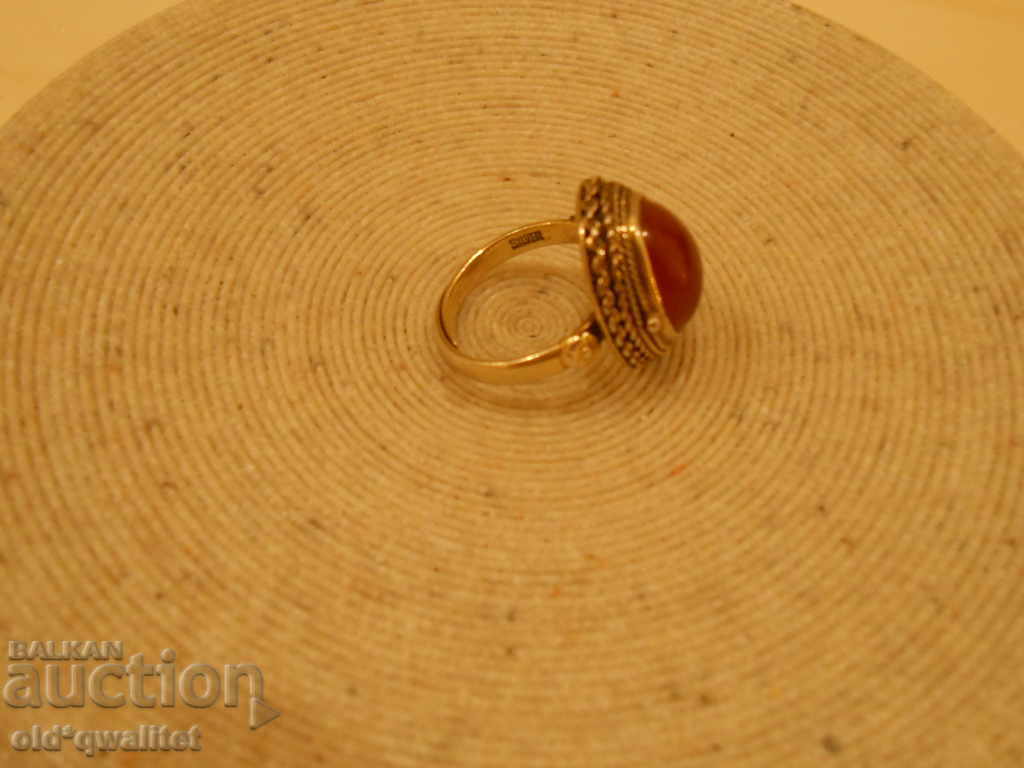 Old silver ring with Carnelian, opening, SILVER with price 697.00 BGN | € 356.37 Old silver ring with Carnelian, opening, SILVER with price 697.00 BGN | € 356.37
