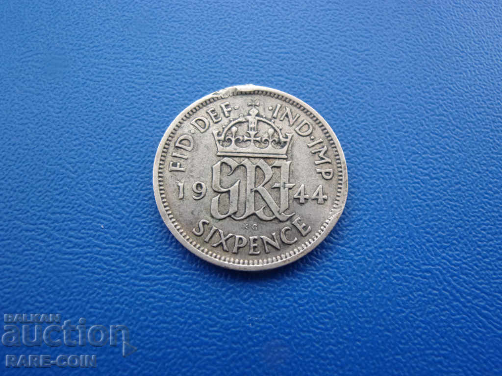 RS (23) England 6 Penny 1944 Rare